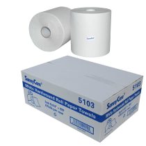SunnyCare #5110 10'' White Paper Towel Roll  10"x800'    6 rolls/case 