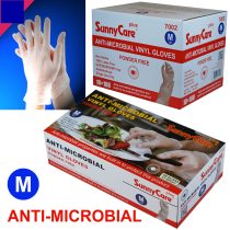 SunnyCare® 10000 Vinyl Disposable Gloves Powder Free Nitrile Latex Free Large